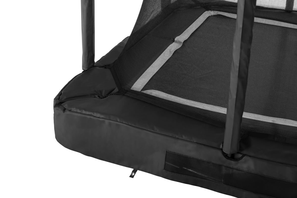 Salta Trampolin Premium Ground - 214x153cm - Rechteckig Schwarz - machsport – Bild 