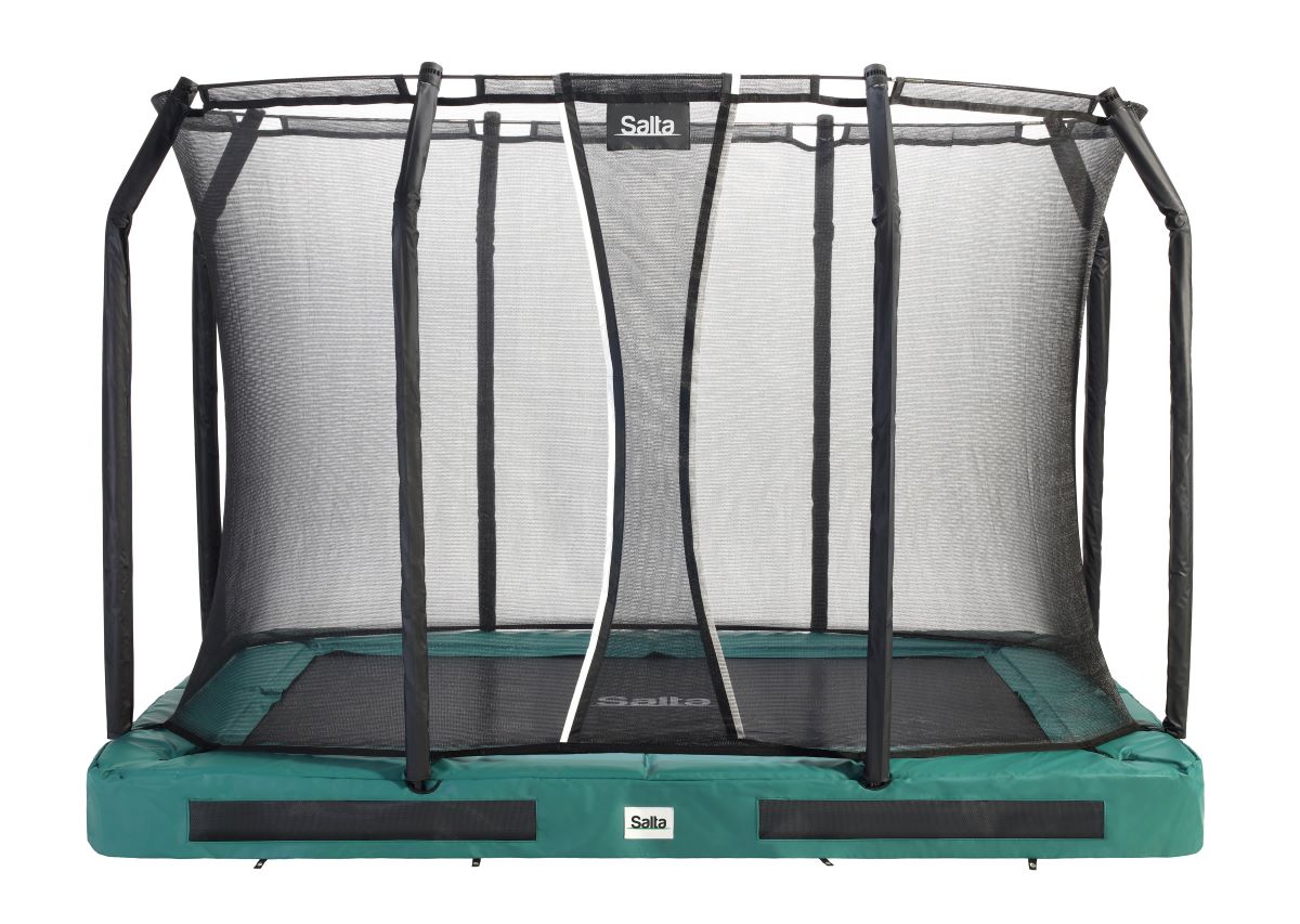 Salta Trampolin Premium Ground - 305x214cm - Rechteckig Grün - machsport