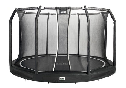 Salta Trampolin Premium Ground - 366cm - Rund Schwarz - machsport