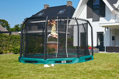 Salta Trampolin Premium Ground - 427cm - Rund Grün - machsport