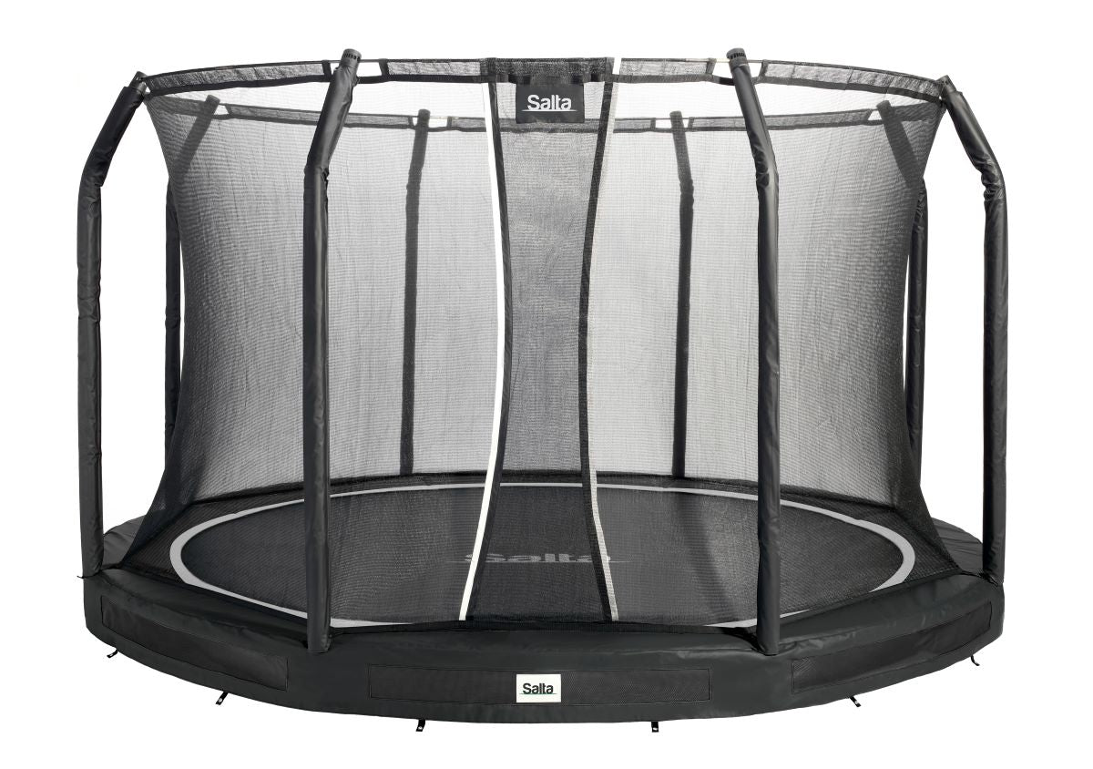Salta Trampolin Premium Ground - 427cm - Rund Schwarz - machsport – Bild 