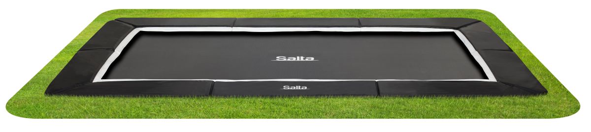 Salta Trampolin Royal Baseground Sports - 396x244cm - Rechteckig Schwarz - machsport
