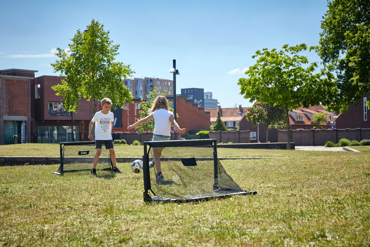 Salta Fußballtor-Set Challenge 100x60 cm - Challenge Schwarz - machsport