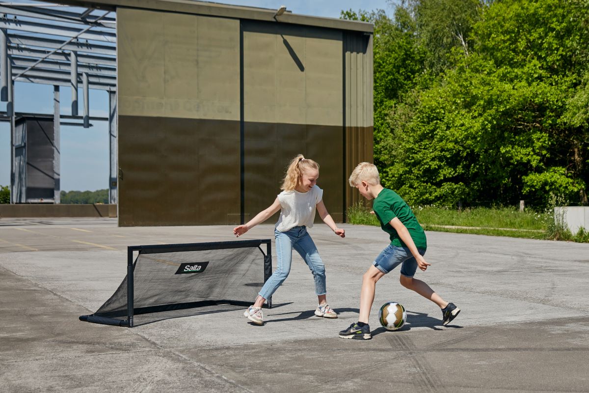 Salta Fußballtor Techniq 150x60cm - Techniq Schwarz - machsport – Bild 