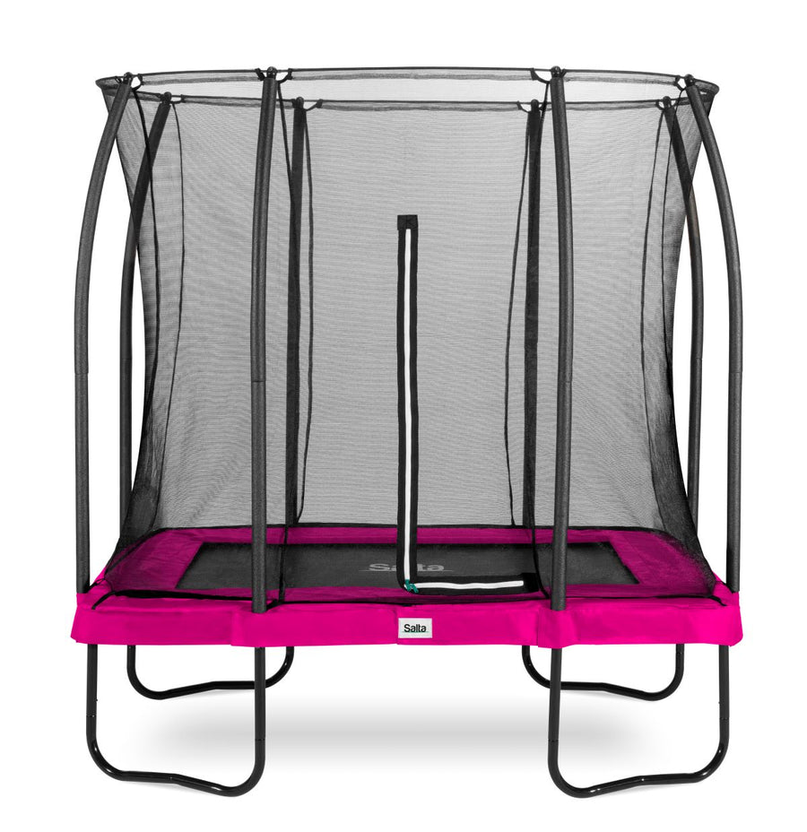 Salta Trampolin Comfort Edition - 214x153cm - Rechteckig Pink - machsport