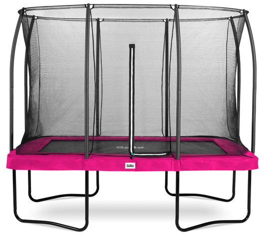 Salta Trampolin Comfort Edition - 305x214cm - Rechteckig Pink – 305x214 cm / Pink / Rechteckig
