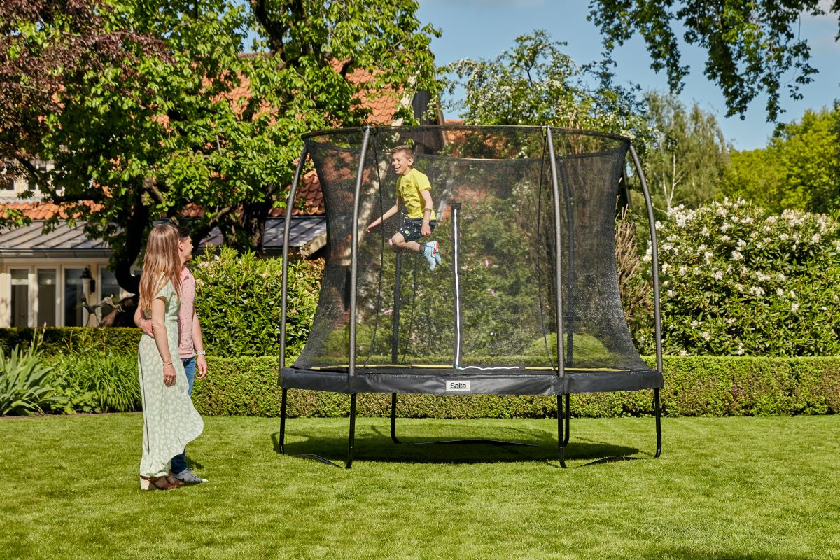 Salta Trampolin Comfort Edition - 366cm - Rund Schwarz - machsport