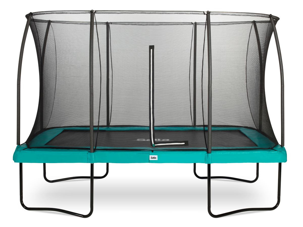 Salta Trampolin Comfort Edition - 366x244cm - Rechteckig Grün - machsport