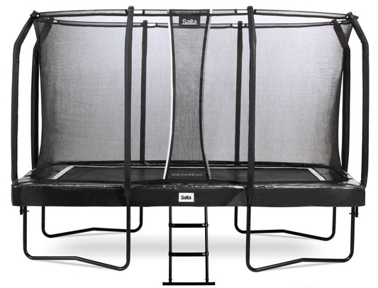 Salta Trampolin First Class - 366x214cm - Rechteckig Grün – 366x214 cm / Schwarz / Rechteckig
