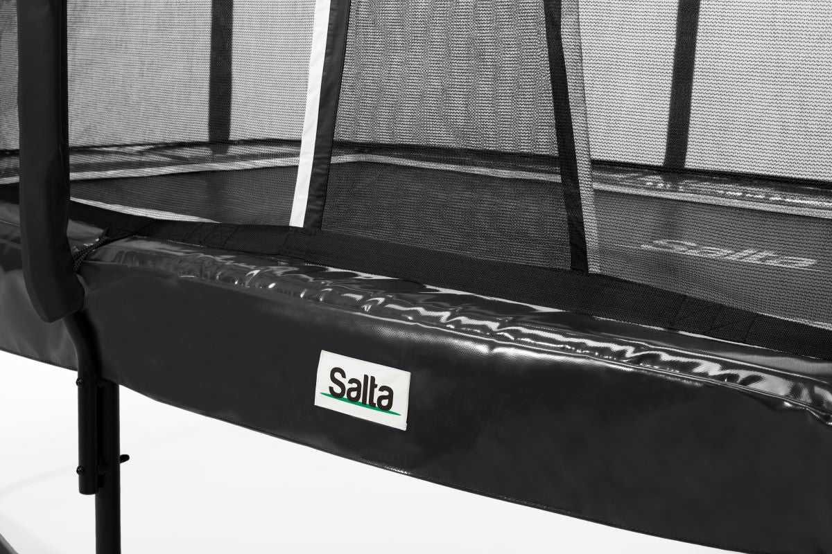 Salta Trampolin First Class - 366x214cm - Rechteckig Schwarz - machsport – Bild 