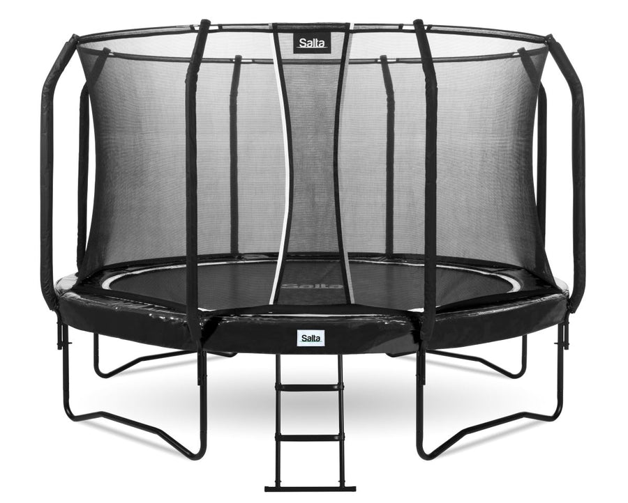 Salta Trampolin First Class - 427cm - Rund Schwarz - machsport