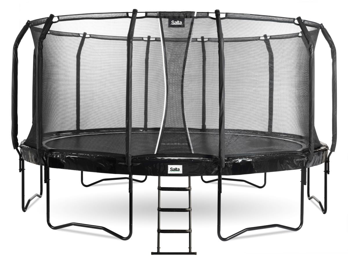 Salta Trampolin First Class - 487cm - Rund Schwarz - machsport
