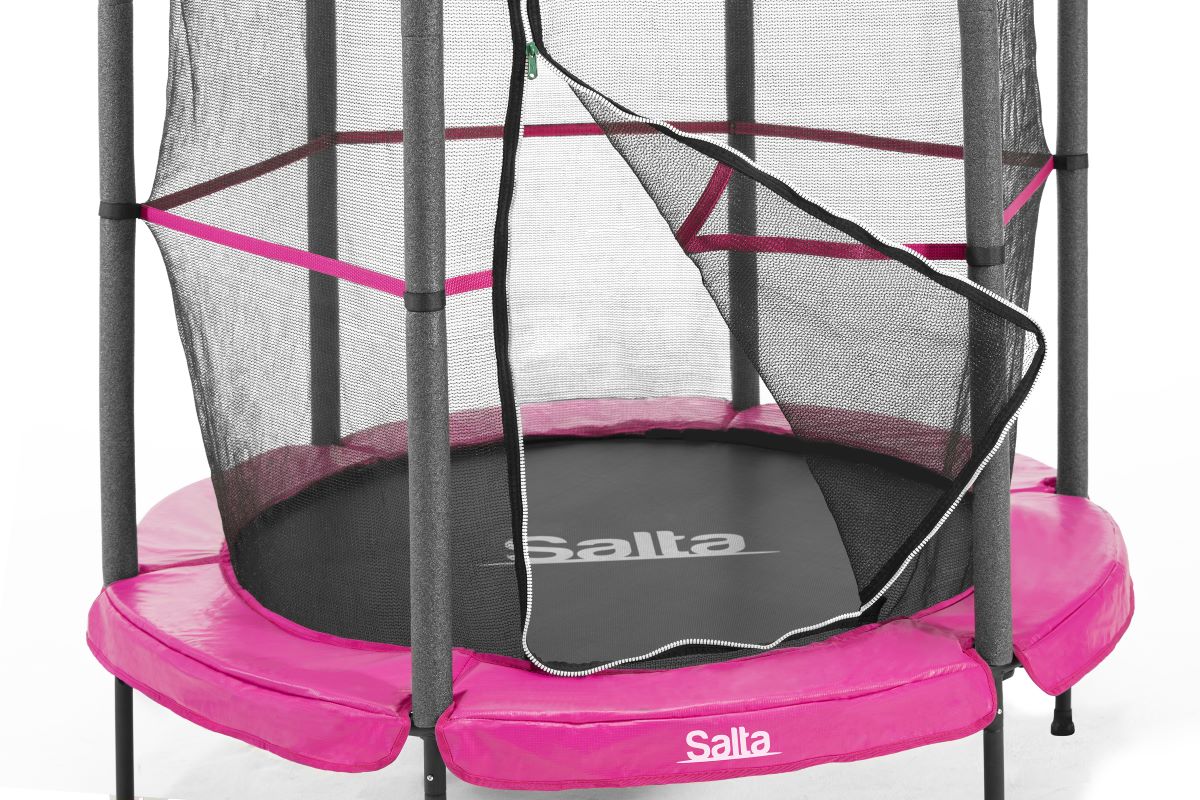 Salta Trampolin Junior - 140cm - Rund Pink - machsport