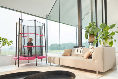 Salta Trampolin Junior - 140cm - Rund Pink - machsport