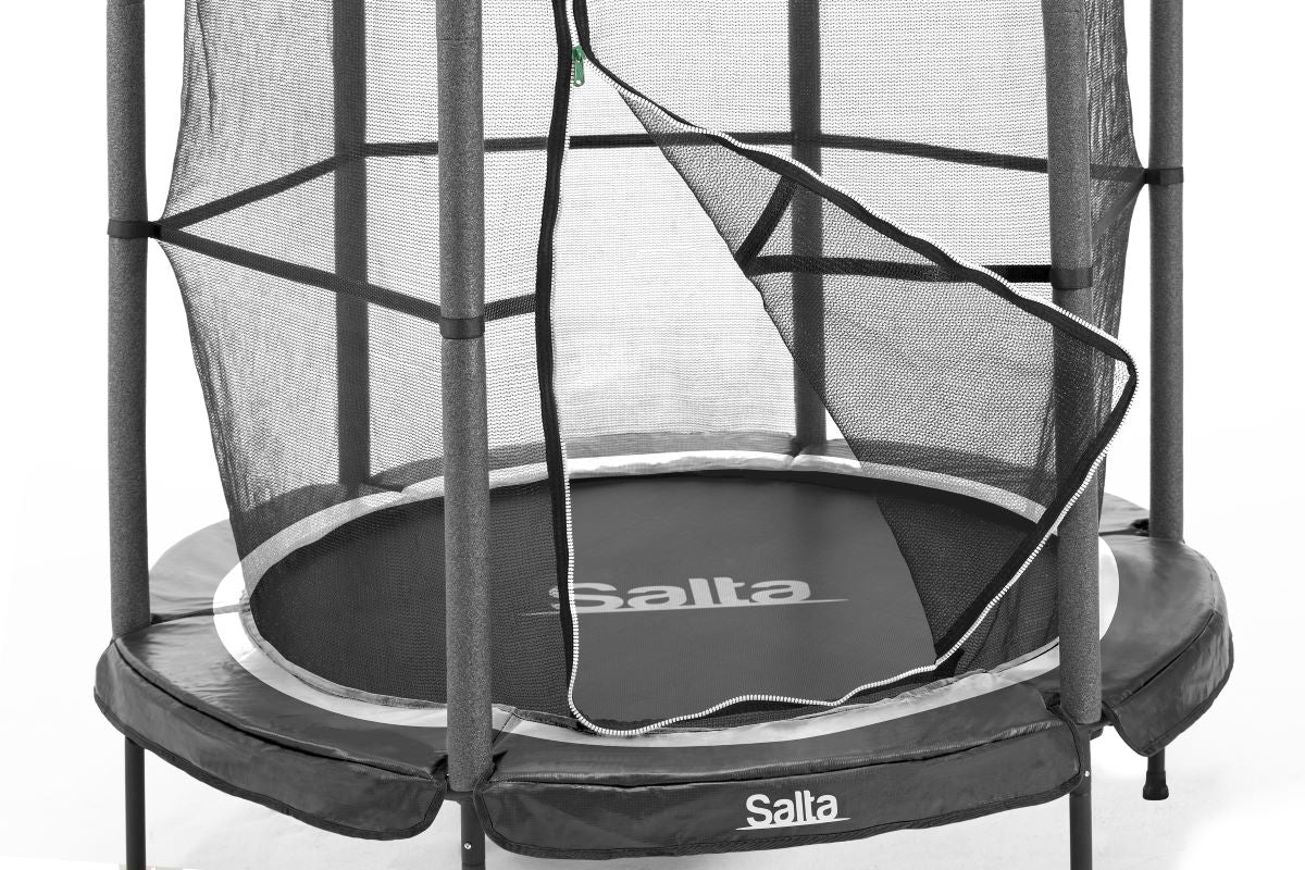 Salta Trampolin Junior - 140cm - Rund Schwarz Bild 2 – Bild 