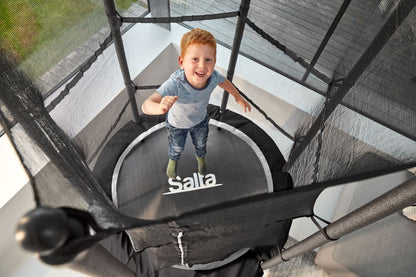 Salta Trampolin Junior - 140cm - Rund Schwarz Bild 4
