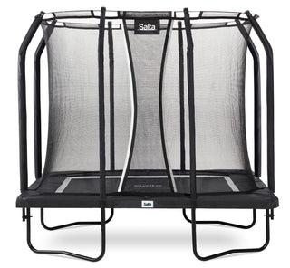 Salta Trampolin Premium Black Edition - 214x153cm - Rechteckig Schwarz - machsport