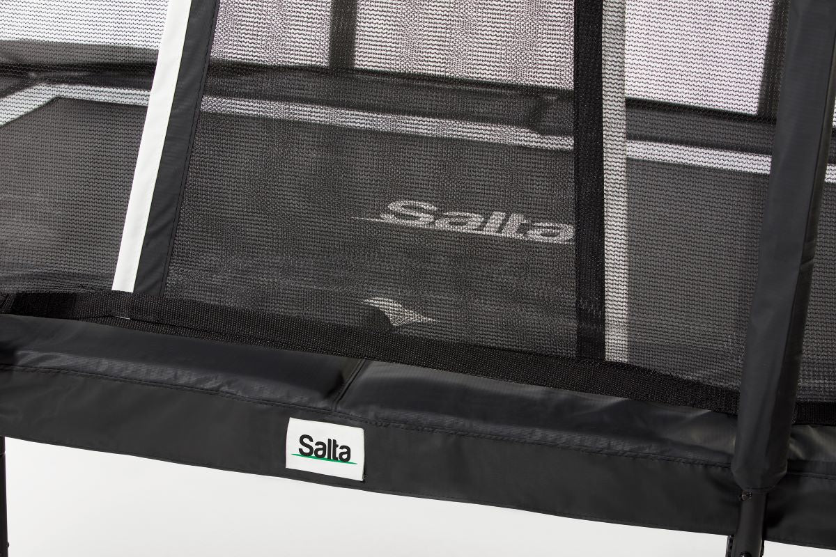 Salta Trampolin Premium Black Edition - 214x153cm - Rechteckig Schwarz - machsport