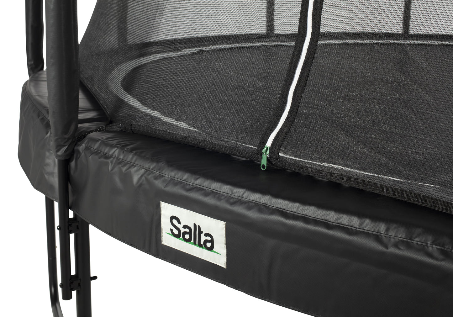 Salta Trampolin Premium Black Edition - 251cm - Rund Schwarz - machsport