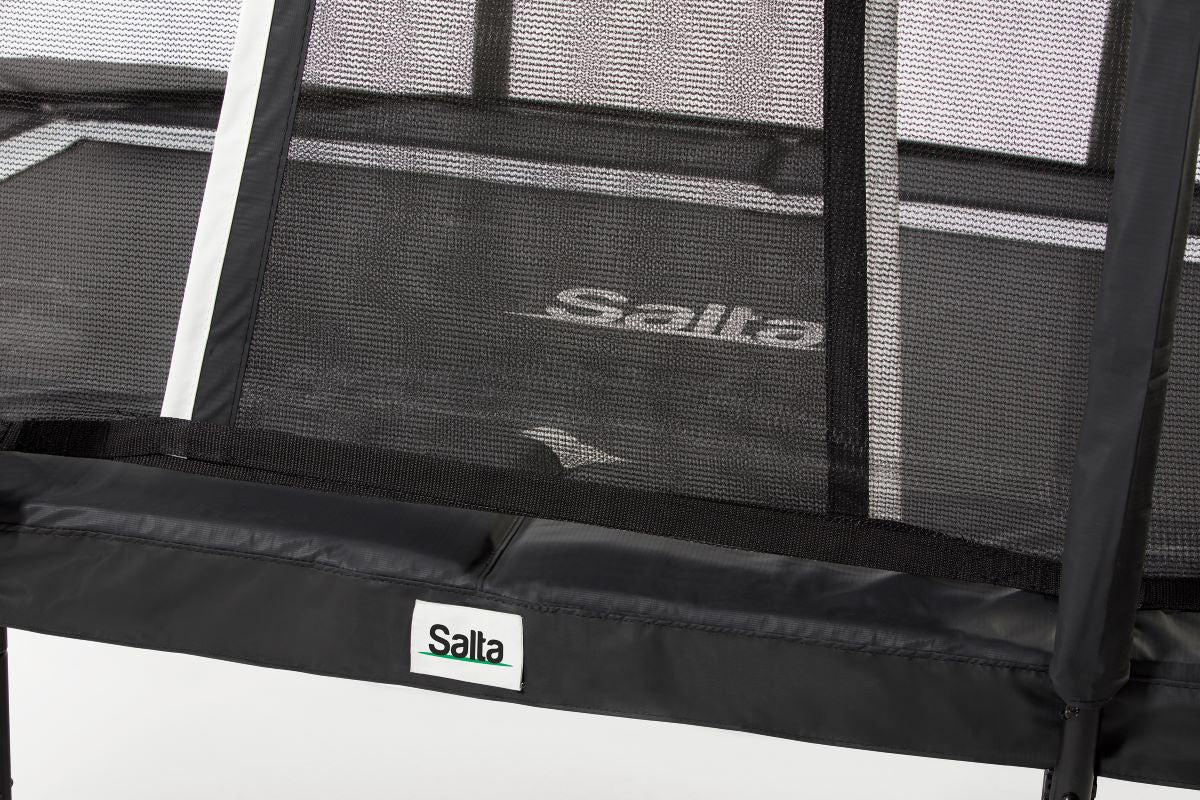 Salta Trampolin Premium Black Edition - 305x214cm - Rechteckig Schwarz - machsport – Bild 