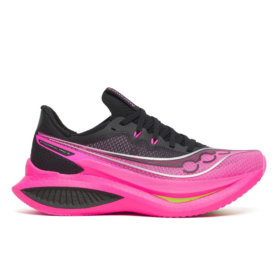 Saucony Damenlaufschuhe Endorphin Pro 5, Wettkampflaufschuhe mit leichter, atmungsaktiver Sohle für schnelle Läufe.