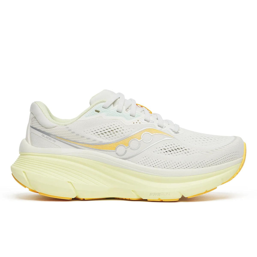 Saucony Damenlaufschuhe Guide 19, gestützte Laufschuhe mit atmungsaktivem Obermaterial und dämpfender Sohle.