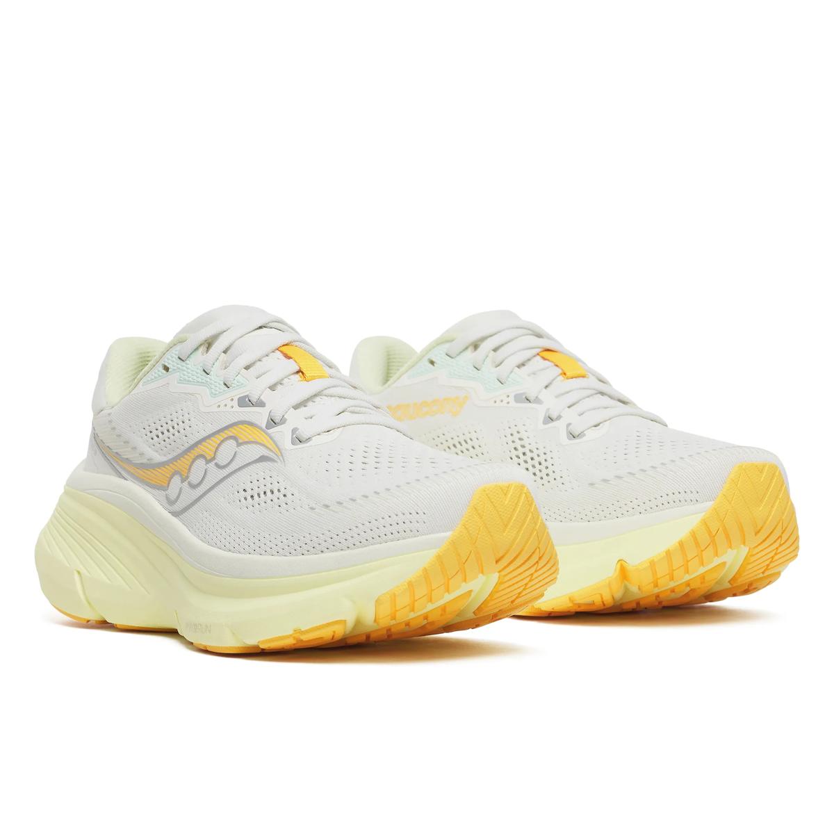 Damenlaufschuhe Saucony Guide 19 mit gestütztem Design, atmungsaktivem Mesh-Obermaterial und stabilem Laufkomfort.