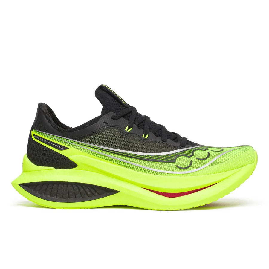 Saucony Herrenlaufschuhe Endorphin Pro 5 für Wettkämpfe, leichtes Design, atmungsaktives Obermaterial, sportlicher Laufschuh