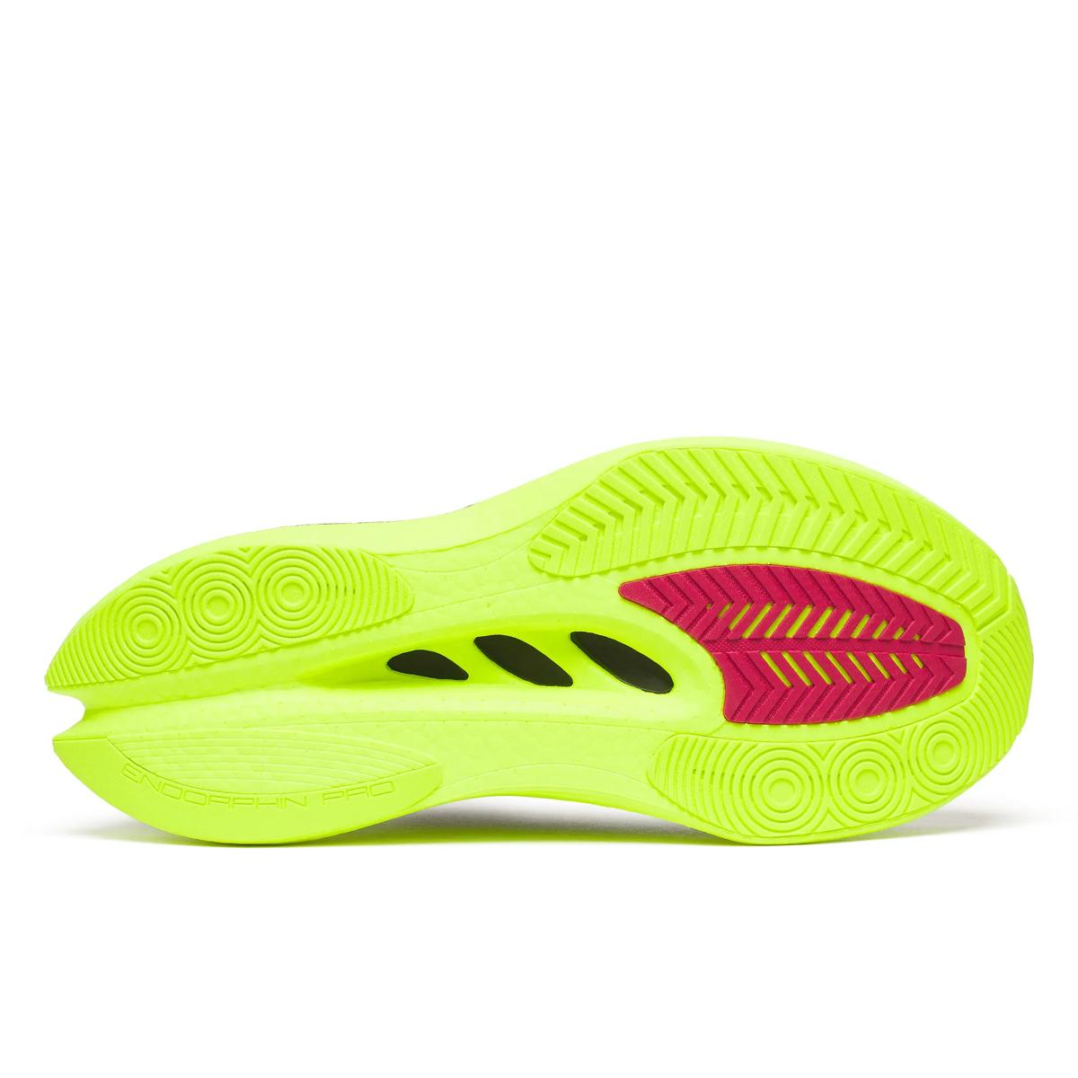 Saucony Herrenlaufschuhe Endorphin Pro 5, Wettkampflaufschuhe für Herren, schnelle und leichte Laufschuhe, seitliche Details sichtbar