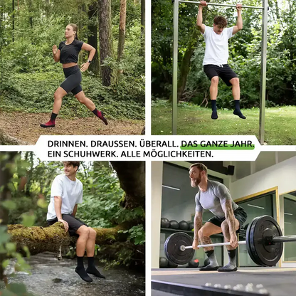 Skinners Sockenschuhe 2.0 compression anthracite - machsport