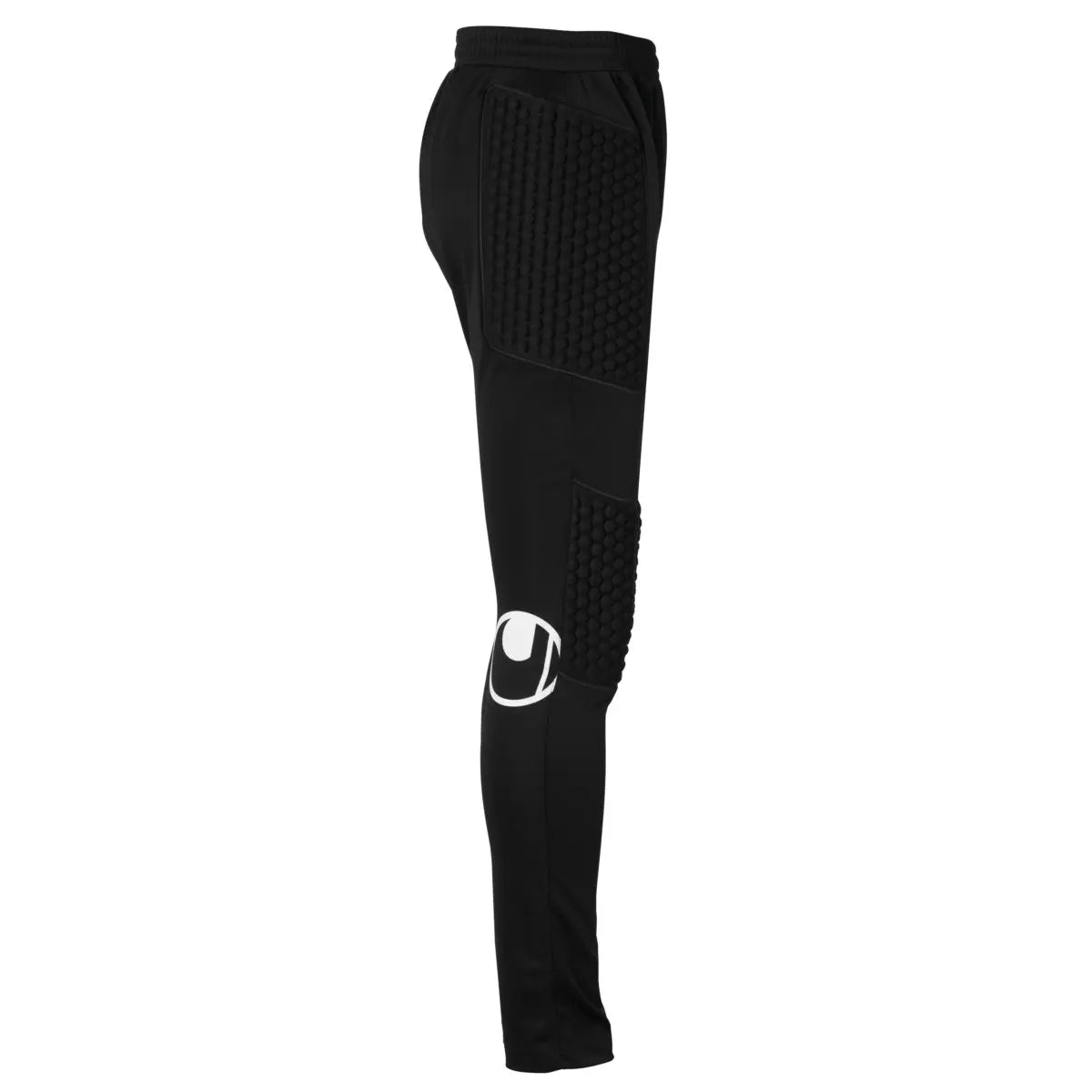 Uhlsport Torwarthose Standard, gepolsterte Torwarthose mit Fußschlaufen und elastischem Bund, schwarz - machsport – Bild 