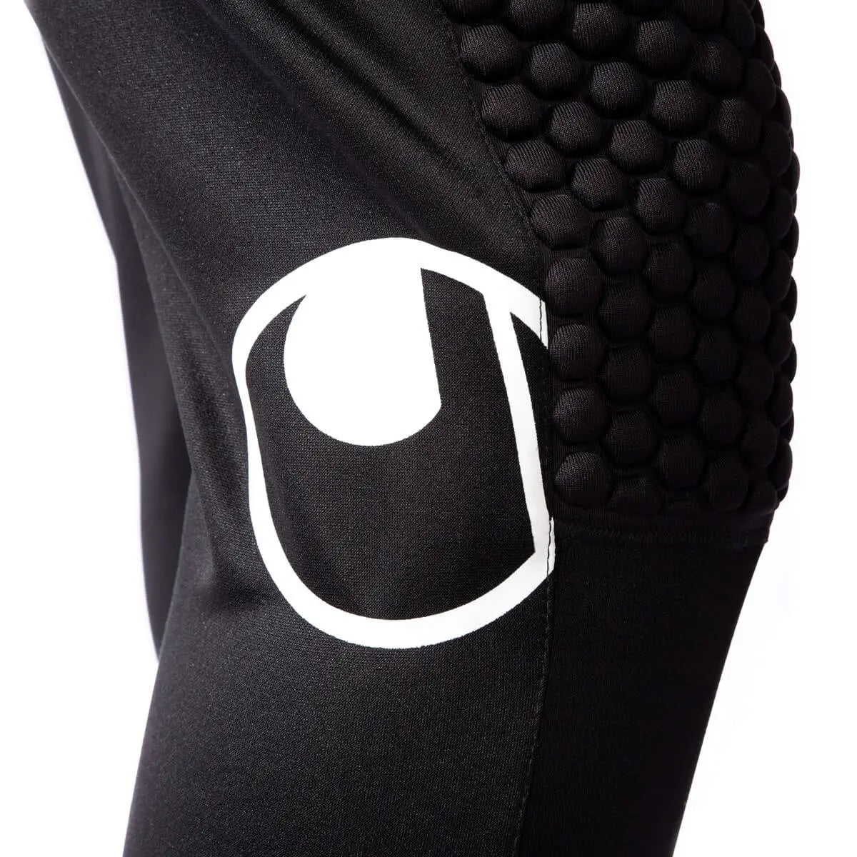 Uhlsport Torwarthose Standard, gepolsterte Torwarthose mit Fußschlaufen und elastischem Bund, schwarz - machsport – Bild 