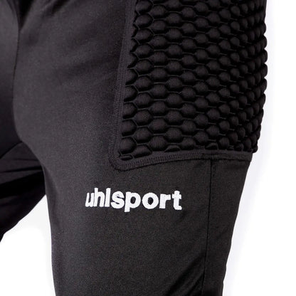 Uhlsport Torwarthose Standard, gepolsterte Torwarthose mit Fußschlaufen und elastischem Bund, schwarz - machsport