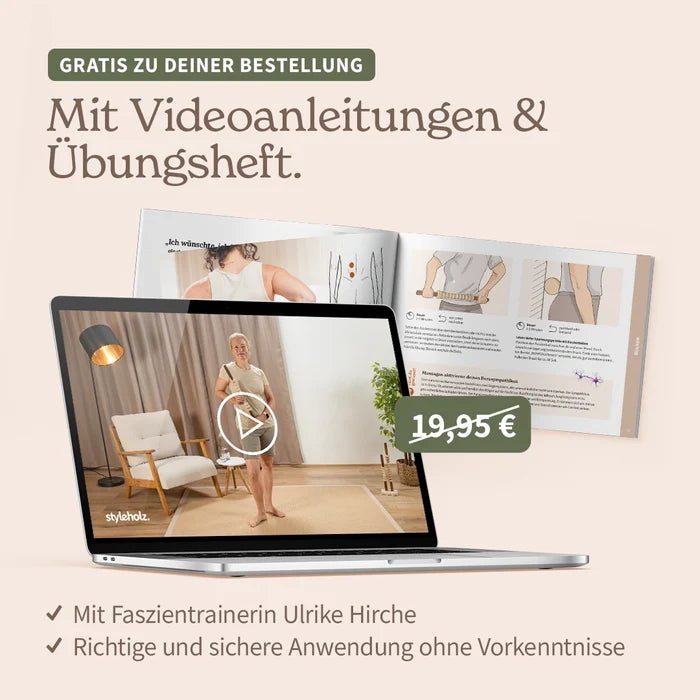 Styleholz Faszienstab Woodstick Mini – Bild 