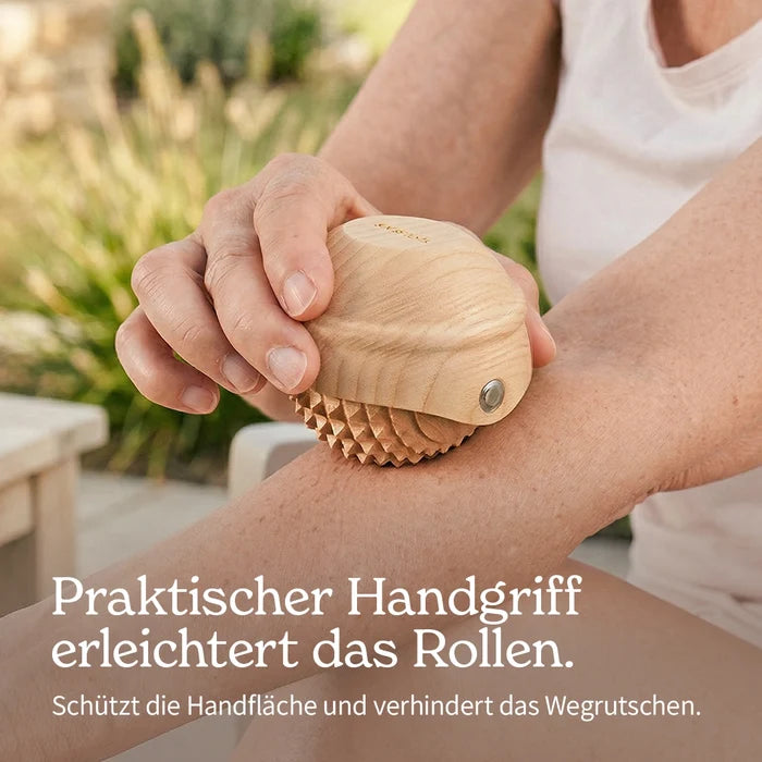 Styleholz Igelball-Roller mit Griff – Bild 