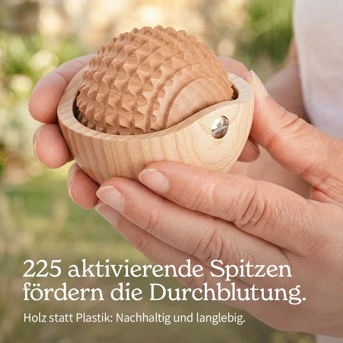 Styleholz Igelball-Roller mit Griff – Bild 