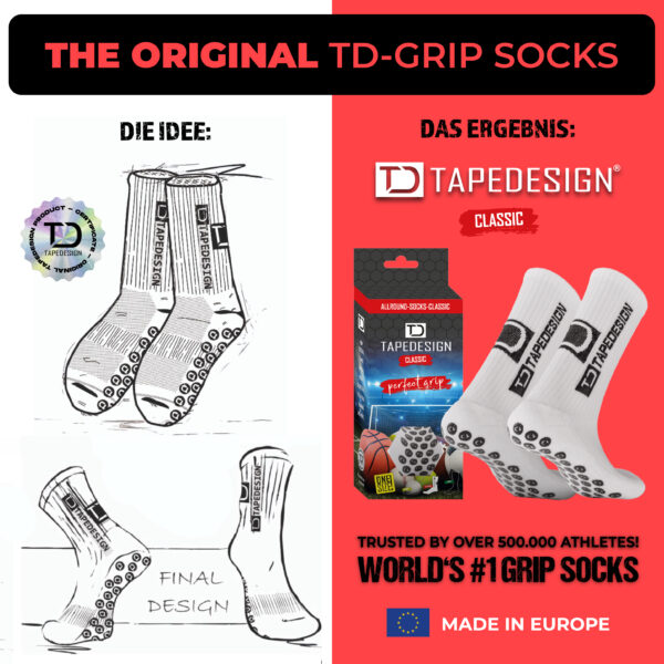 Tapedesign Socken schwarz - machsport – Bild 