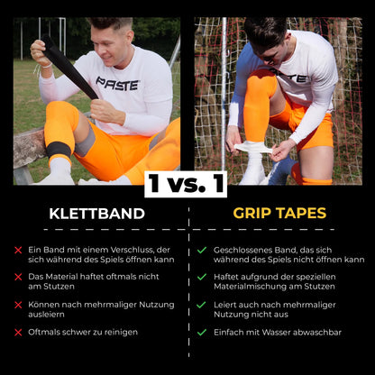 Tapedesign Schienbeinschoner x Paste Grip Tapes, grau - machsport