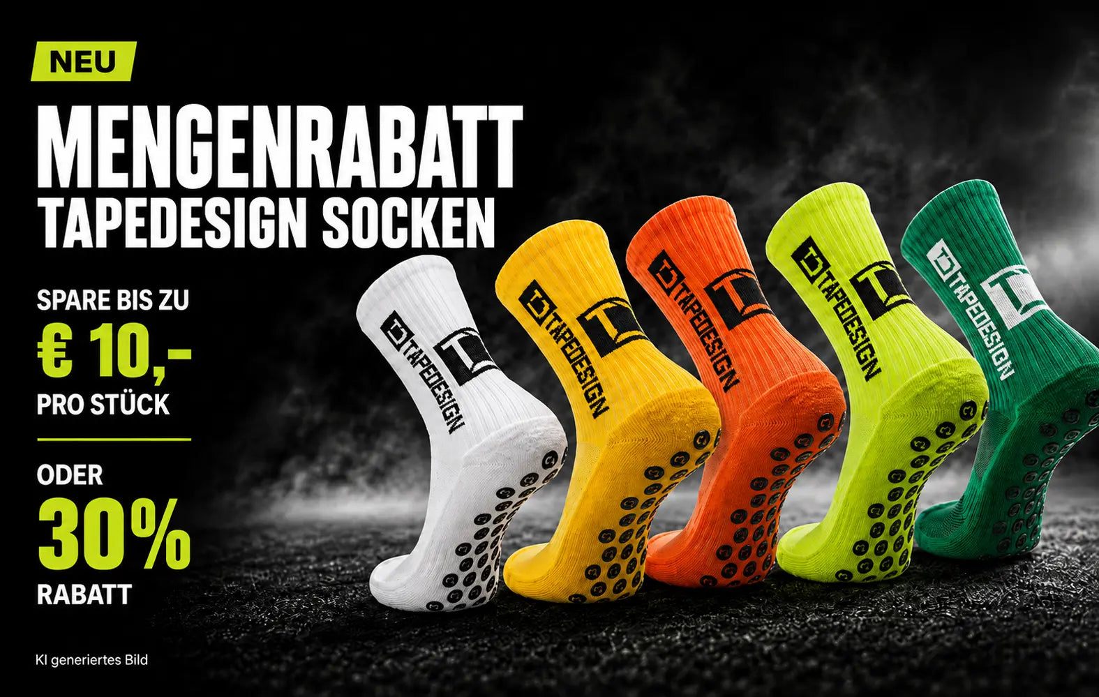 Mengenrabatt Tapedesign Gripsocken