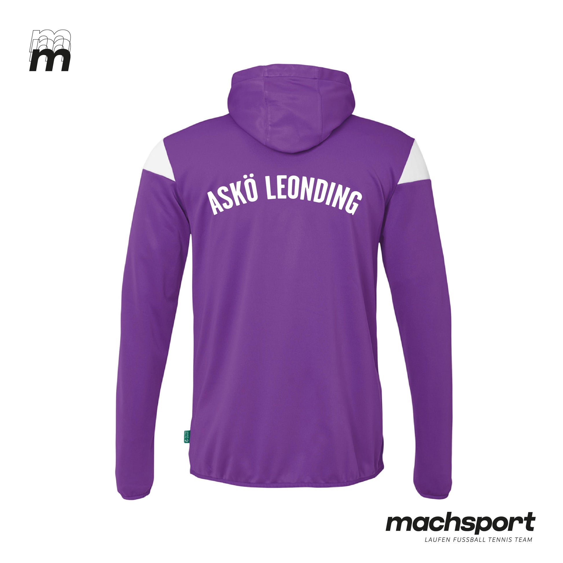 ASKÖ Leonding Fan Jacke mit Kapuze Retro - machsport – Bild 