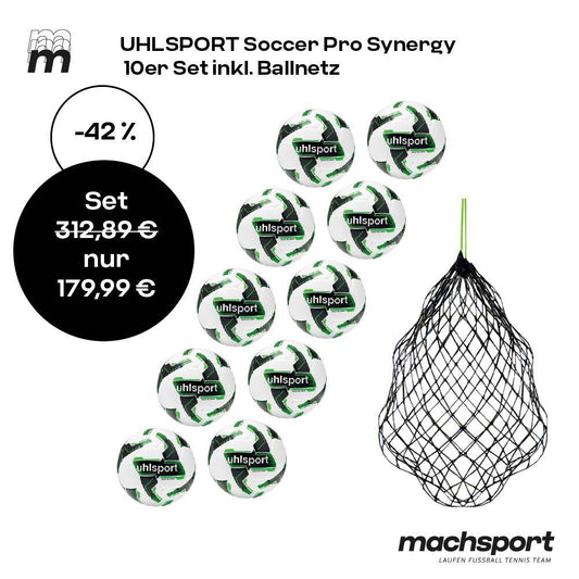 Uhlsport Soccer Pro Synergy 10er-Set inkl. Ballnetz