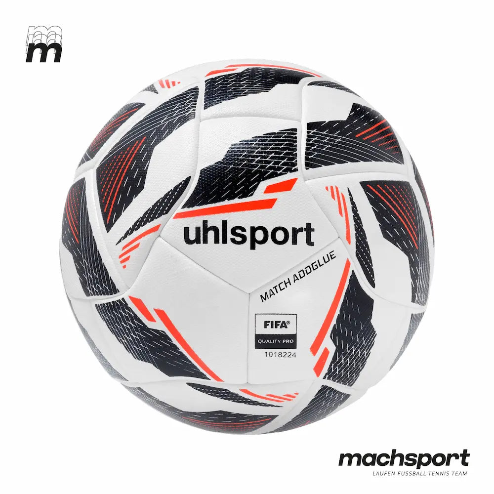 Fußball Ultra Match Addglue von Uhlsport, Größe 5, für professionelle Spiele und Training, mit robustem Design und Markenlogo. – Bild 