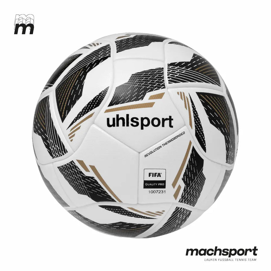 Fußball Uhlsport Revolution Thermobonded, Größe 5, mit strapazierfähiger Oberfläche und modernem Design.