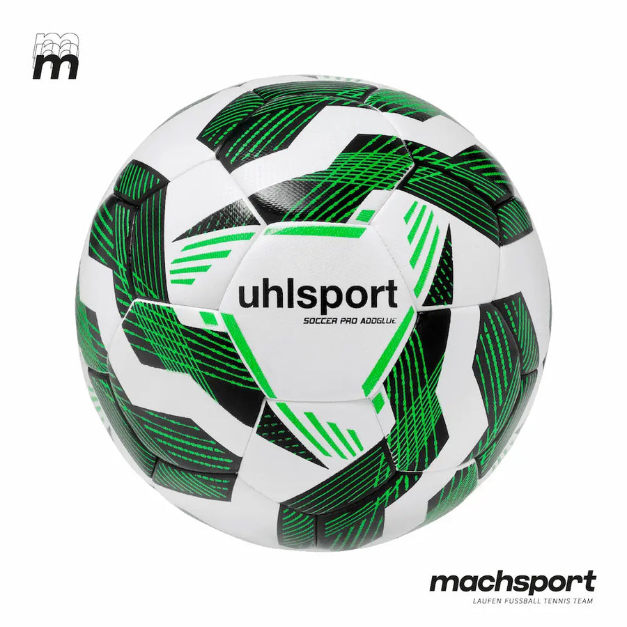 Fußball Soccer Pro Addglue von Uhlsport in Größe 3, sportlicher Fußball für Training und Spiele, detailreiche Bildaufnahme