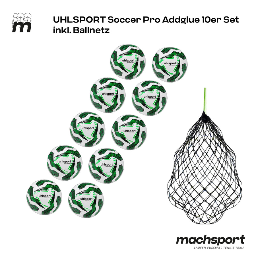 Uhlsport Soccer Pro Addglue 10er Set inkl. Ballnetz - machsport