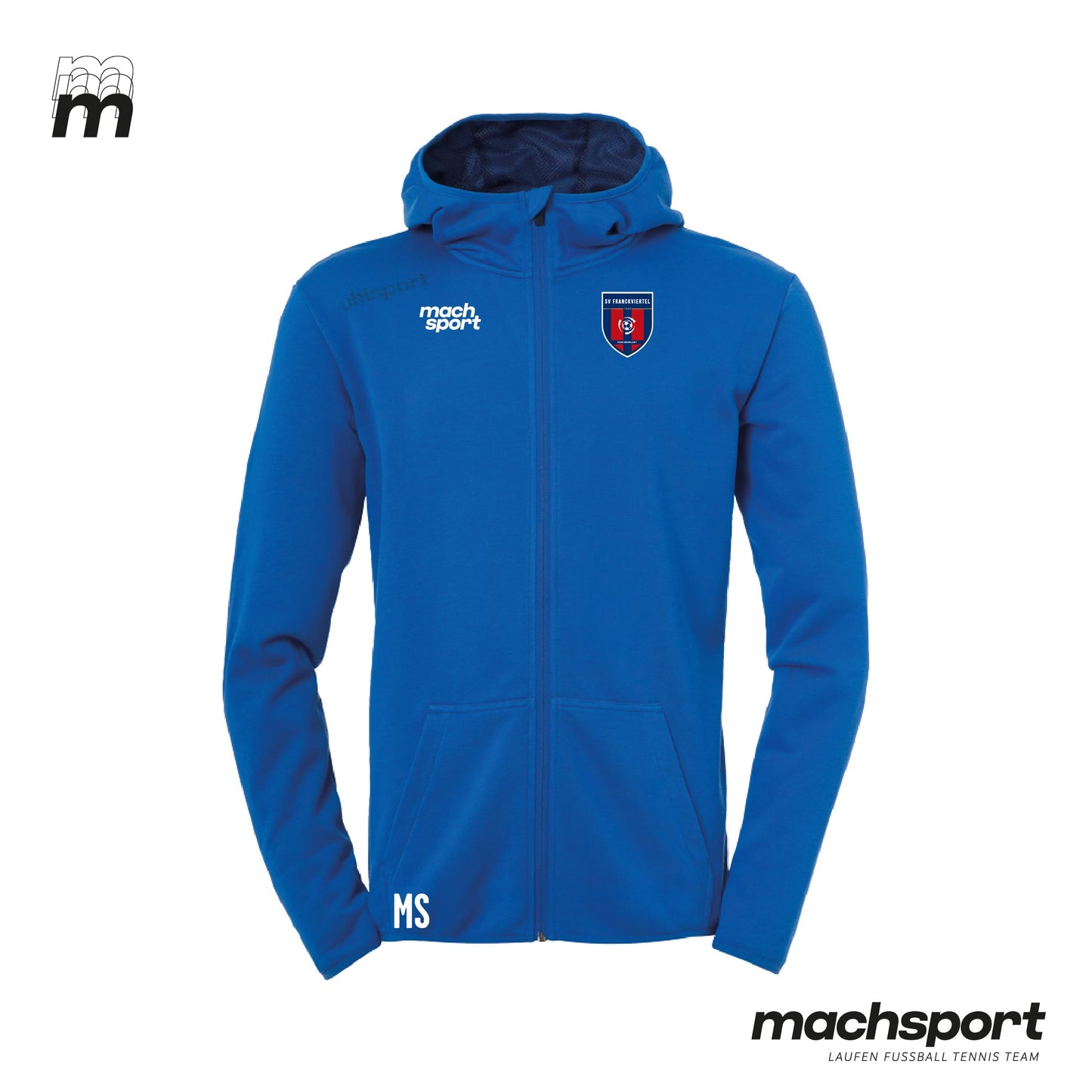 ASKÖ SV Franckviertel Linz Freizeithoodie mit Reißverschluss - machsport