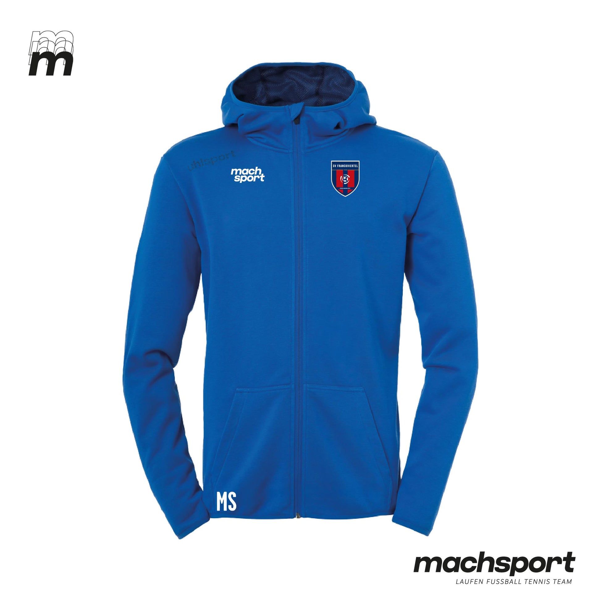 ASKÖ SV Franckviertel Linz Freizeithoodie mit Reißverschluss - machsport – Bild 