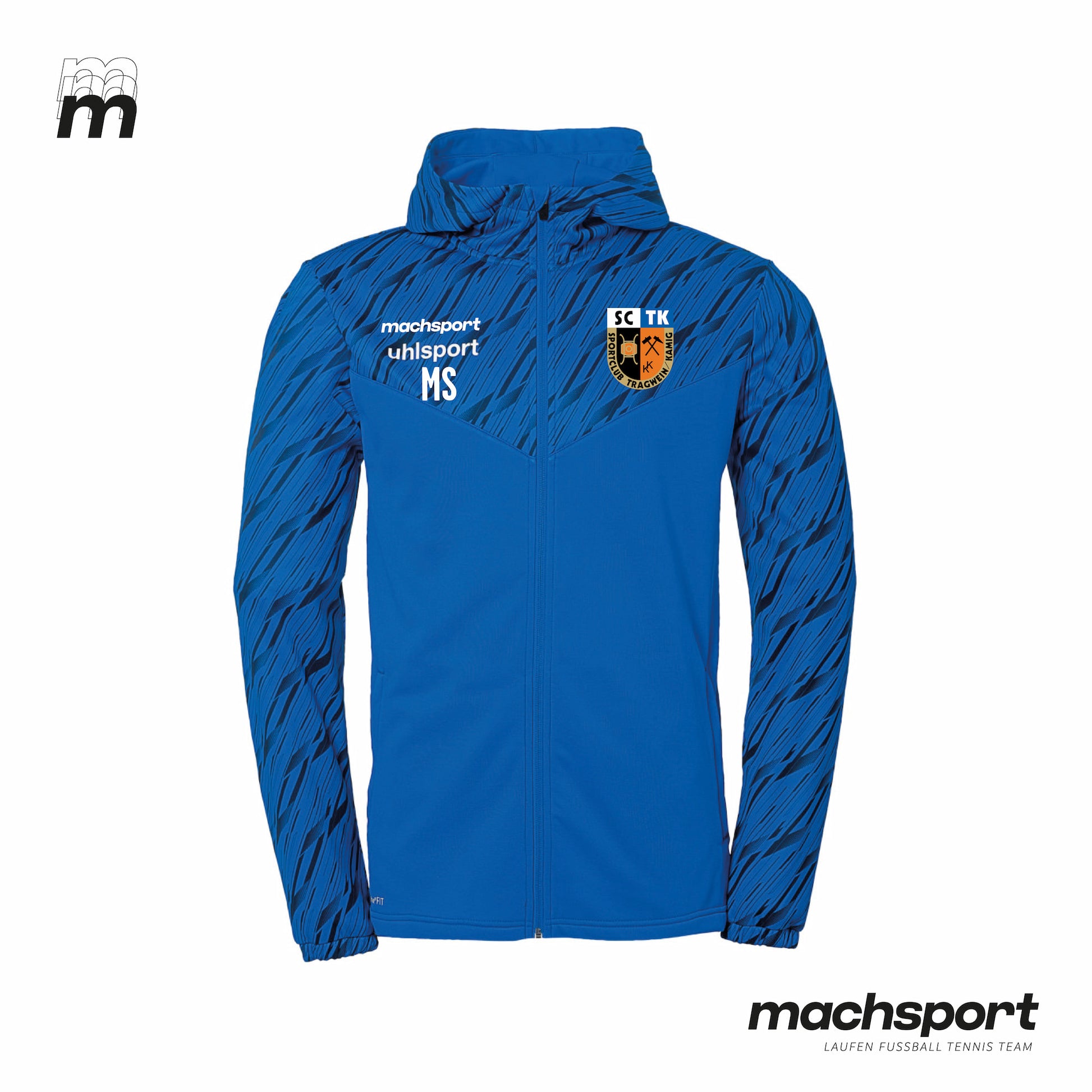 SC Tragwein/Kamig Trainingsjacke mit Kapuze - machsport – Bild 