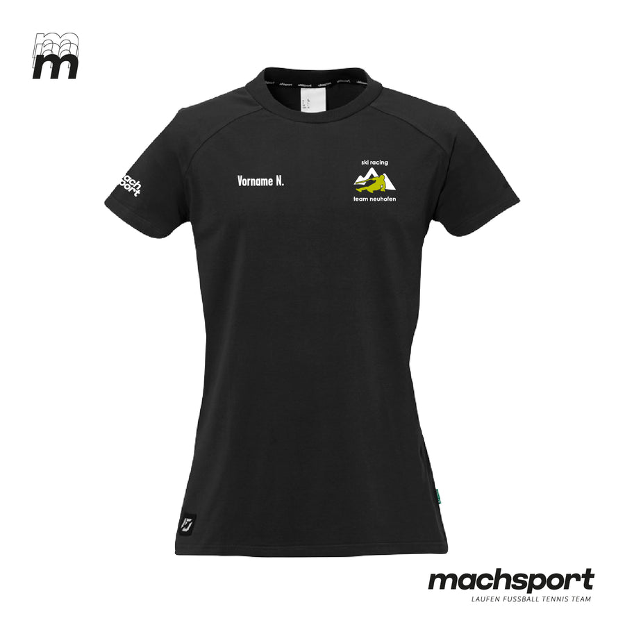 Ski Racing Team Neuhofen Lifestyle T-Shirt Damen schwarz - machsport
