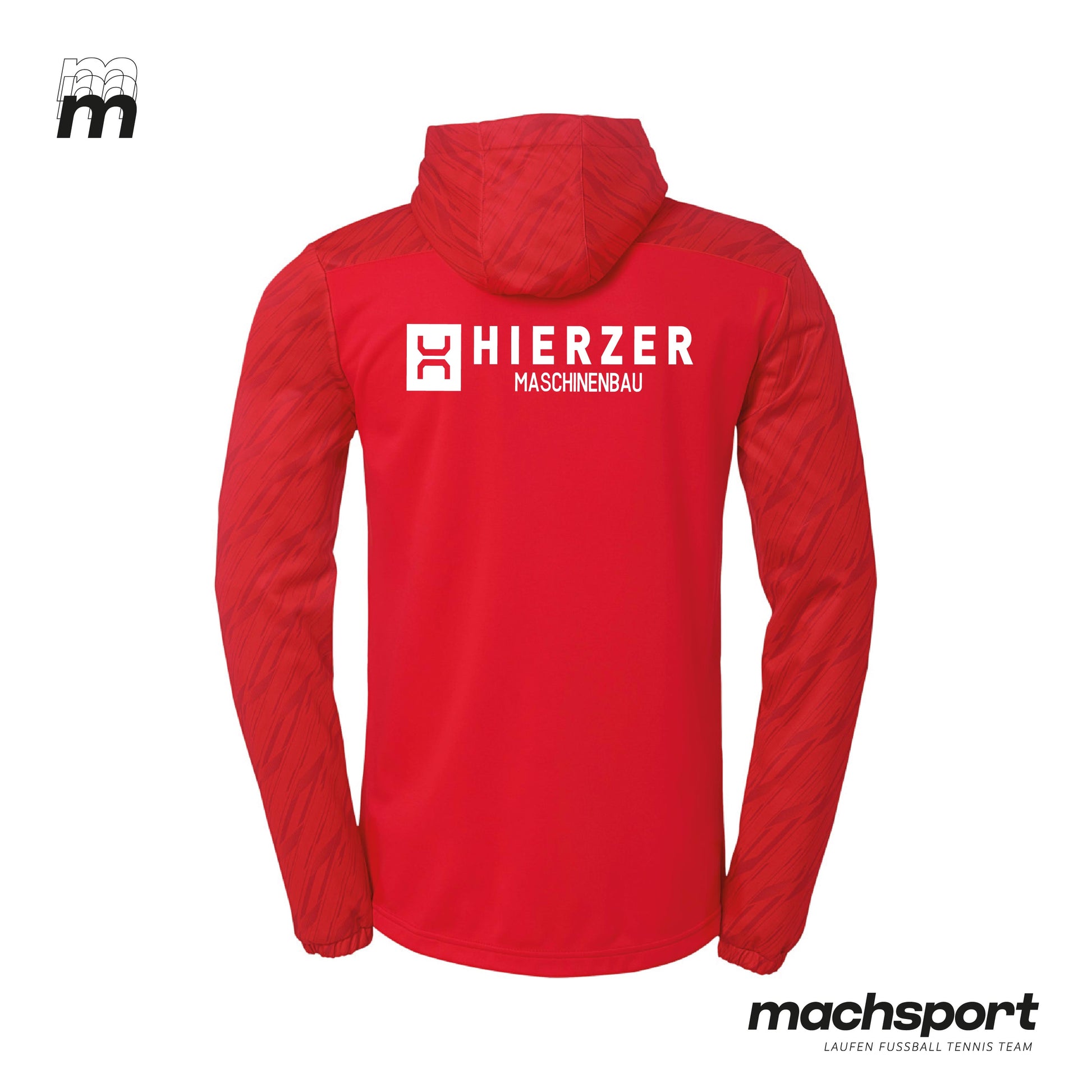 SPG Wilhering/Mühlbach KM Trainingsjacke mit Kapuze Rückansicht – Bild 